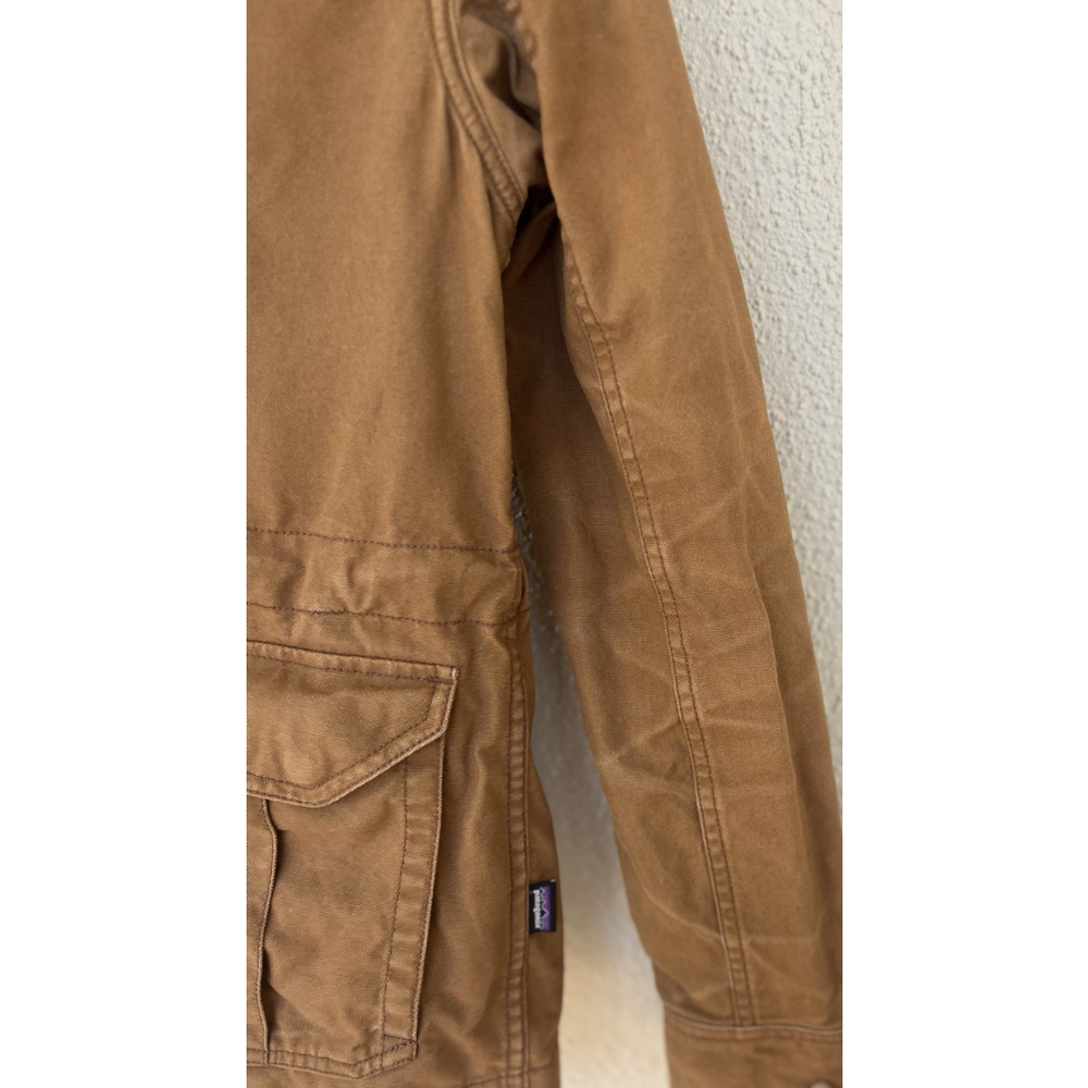 Patagonia Prairie Dawn Jacket Women’s Brown Hooded Organic Cotton Barn Chore - Picture 5 of 14